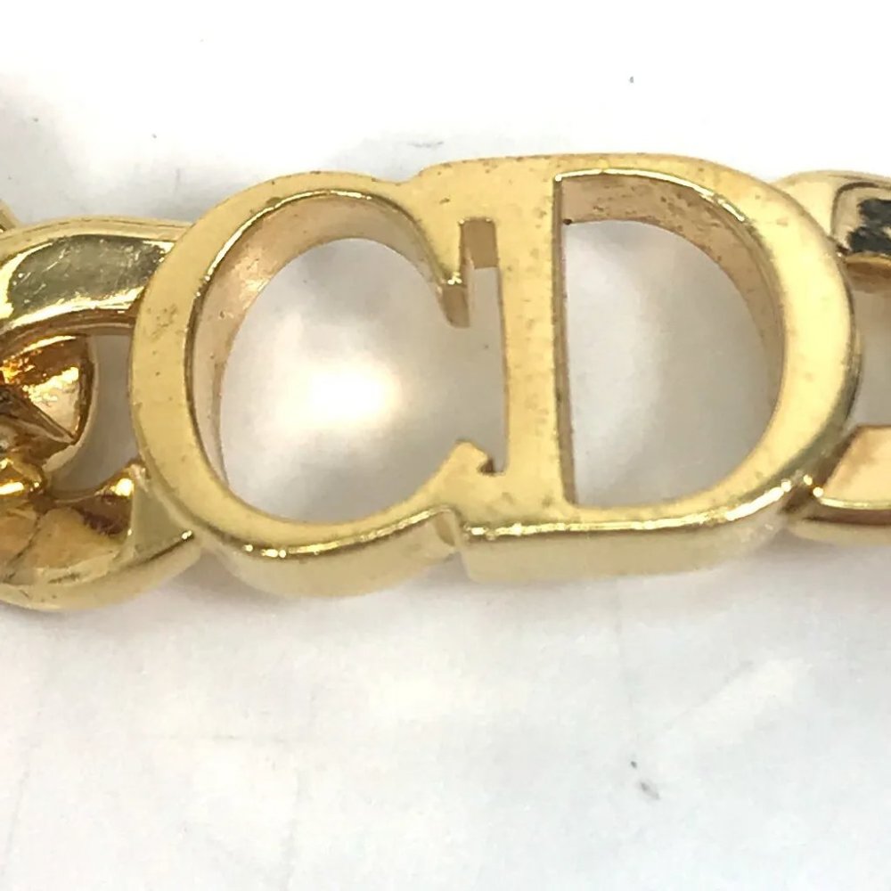 Christian Dior Danseuse Etoile Danseuse Etoile Choker Chain Necklace Metal Gold - Picture 6 of 8